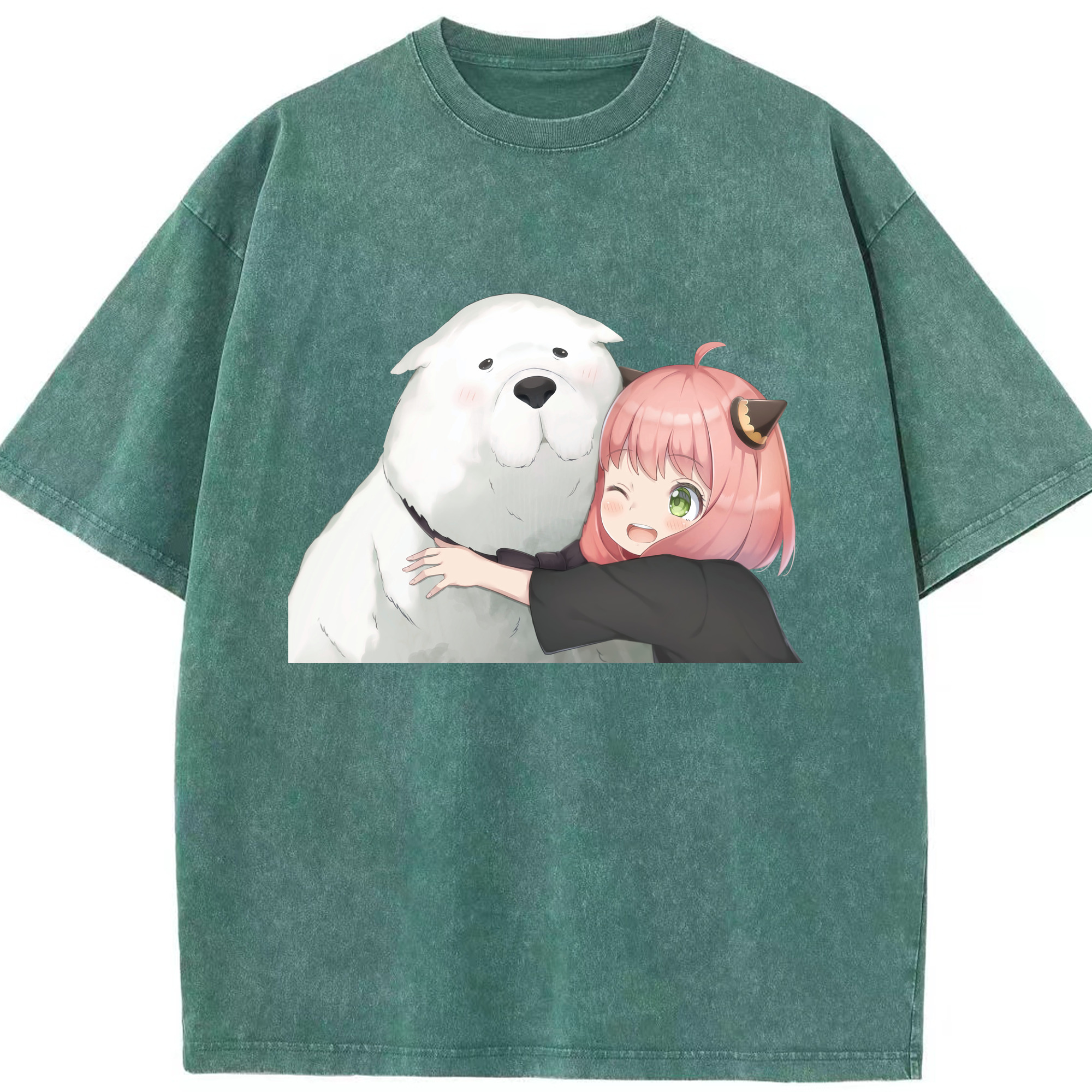 （画像用） SPY×FAMILY间谍家家酒 綿100% ヴィンテージ風 半袖Tシャツ（フロントプリント）